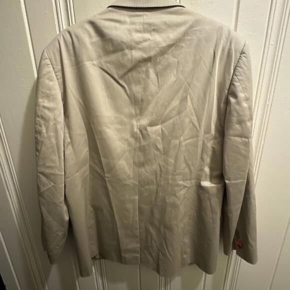 Theory Men's 100% Cotton 2-Button Jacket Blazer Khaki/Tan • 44 R EXCELLENT COND! - Picture 8 of 9